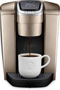 KupofK Coffee Keurig K-Elite single-serve coffee maker in brushed silver with 12oz brew size, showing the sleek design and water reservoir.