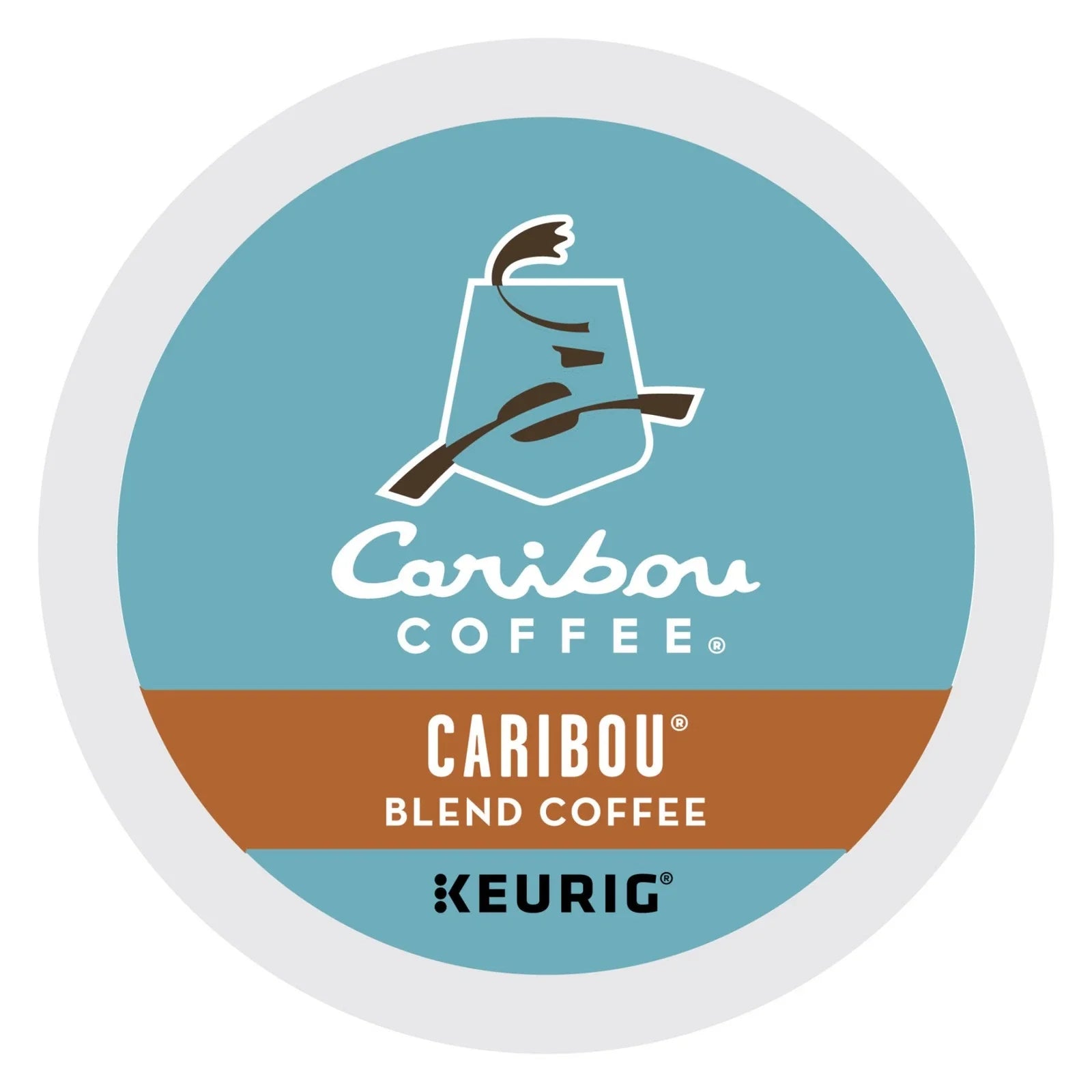 KupofK Coffee Caribou Blend Keurig K-Cups, 96-count bulk box of single-serve coffee pods with rich, smooth flavor.