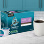 KupofK Coffee Caribou S'mores Cabin Coffee K-cups for Keurig brewers, featuring a rich, marshmallow and chocolate flavor profile.