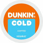 KupofK Coffee Dunkin Brew COLD Keurig K-Cup pod over ice, ready to brew cold coffee in a Keurig machine.