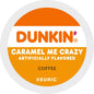 KupofK Coffee Dunkin Caramel Me Crazy K-cups, bulk box of 88 coffee pods, caramel flavored coffee for Keurig brewers.