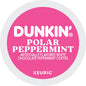 KupofK Coffee Dunkin Polar Peppermint Coffee K-cups bulk box of 66 for brewing flavored peppermint coffee at home