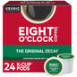 KupofK Coffee Eight O’Clock Decaf K-cups for coffee makers, single-serve coffee pods in a box.
