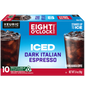 Eight O'Clock Iced Dark Italian Espresso K-cups by KupofK Coffee, single-serving coffee pods for rich, bold espresso flavor.