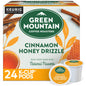 KupofK Coffee Green Mountain Cinnamon Honey Drizzle K-cups for coffee brewing, featuring cinnamon and honey flavor in individual pods.
