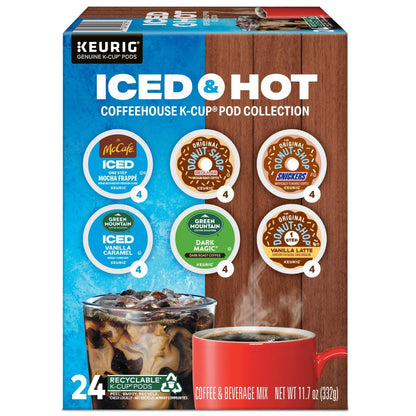 KupofK Coffee Keurig Iced & Hot Variety Coffeehouse Collection K-cups for brewing flavorful iced or hot coffee at home
