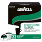 Lavazza Decaf Classico coffee K-cups by KupofK Coffee, showing a box of individual coffee pods for Keurig brewers.