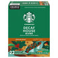 KupofK Coffee Starbucks Decaf House Blend Medium Roast K-Cups for coffee makers, featuring rich flavor and convenient single-serve packaging.