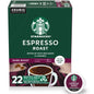 Starbucks Espresso Roast K-cups by KupofK Coffee, 22-count, single-serve coffee pods for Keurig brewers.