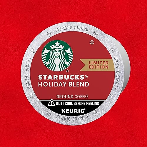 KupofK Coffee Starbucks Holiday Blend K-cups, single-serve coffee pods with festive holiday flavor, in a standard packaging.