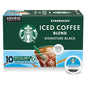KupofK Coffee Starbucks Iced Coffee Blend Signature Black K-cups for Keurig, loose pack of single-serve coffee pods