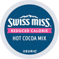 Swiss Miss Reduced Calorie Hot Cocoa K-cups by KupofK Coffee, 22-count bulk box, showing individually wrapped hot cocoa cups.