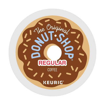 KupofK Coffee The Original Donut Shop Regular K-Cups for coffee makers, 100-count box with classic coffee packaging.