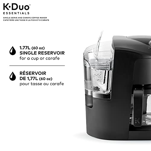 Keurig K-Duo Essentials coffee maker by KupofK Coffee with dual brewing options and modern design.