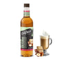 Bottle of Davinci Gourmet Irish Cream Syrup in 25.4 oz size, featuring a dark brown label and pump dispenser for coffee flavoring.