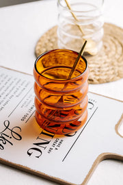 Handmade Amber Heat-Resistant Glass Cup