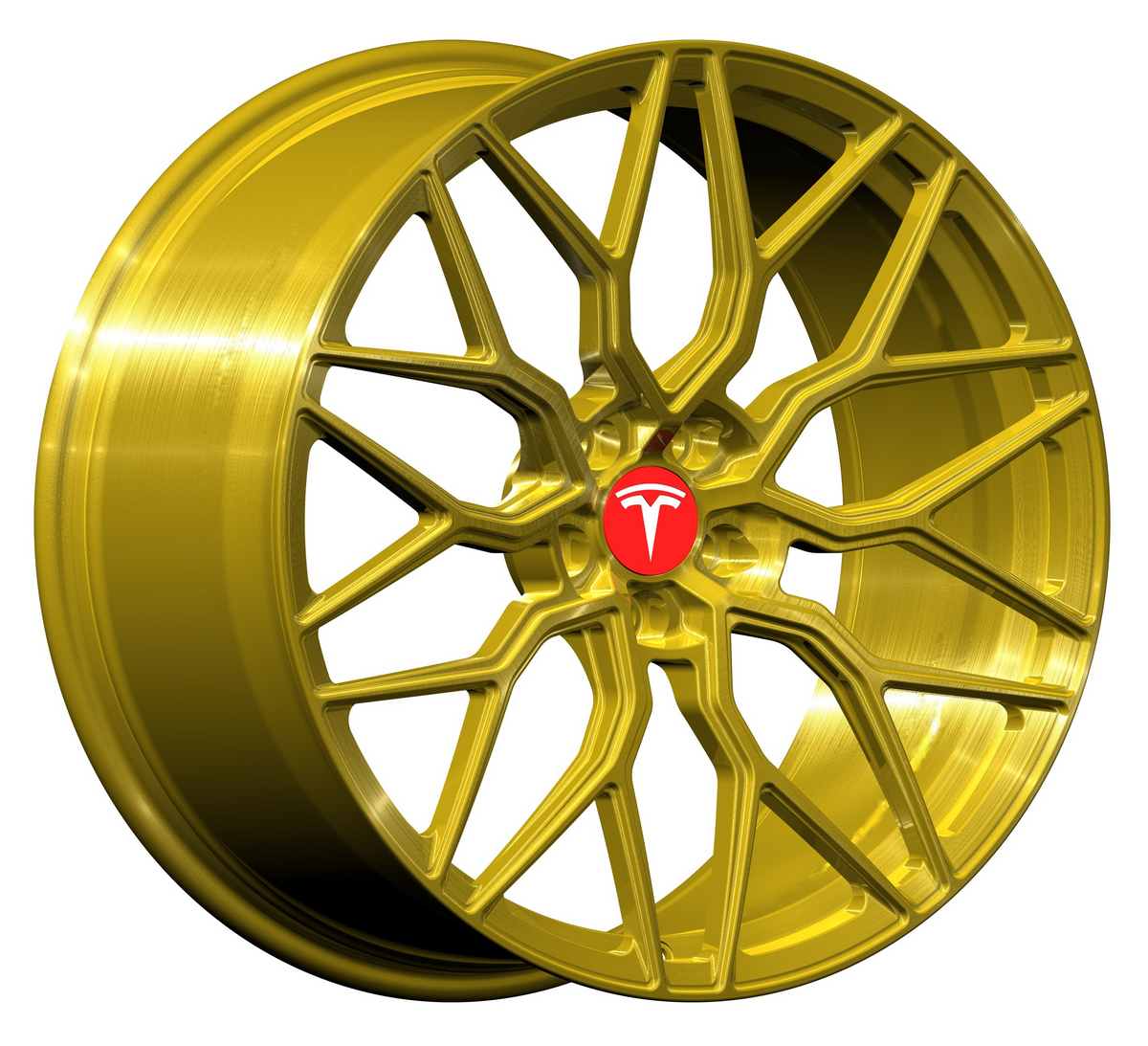 Tesla Model 3/Y/S TESERY Apex Spider-Y forged wheels with sleek, modern design for vehicle retrofit and enhanced performance.