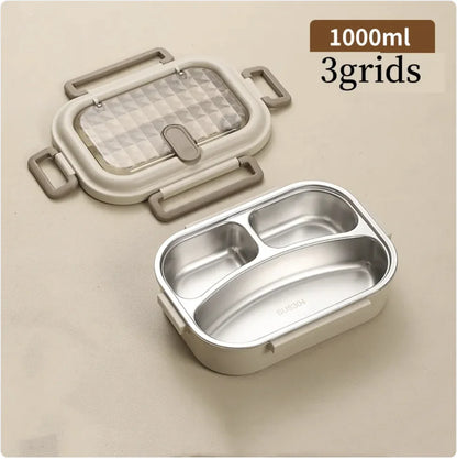 304 Stainless Steel Microwaveable Bento Box