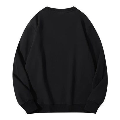 Women’s autumn cotton O-neck sweatshirt hoodie from LadyShow featuring a loose, casual fit and solid color design.