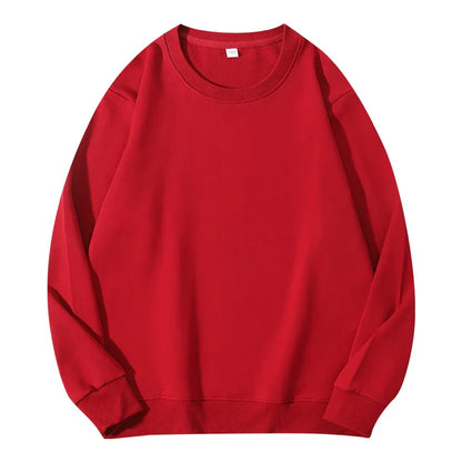 Light brown women's autumn cotton O-neck sweatshirt with a loose fit, hooded casual pullover, solid color, LadyShow.Store.