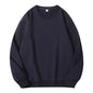 Light beige women's cotton O-neck sweatshirt with hood, loose fit, casual style, long sleeves, and solid color for comfortable wear.