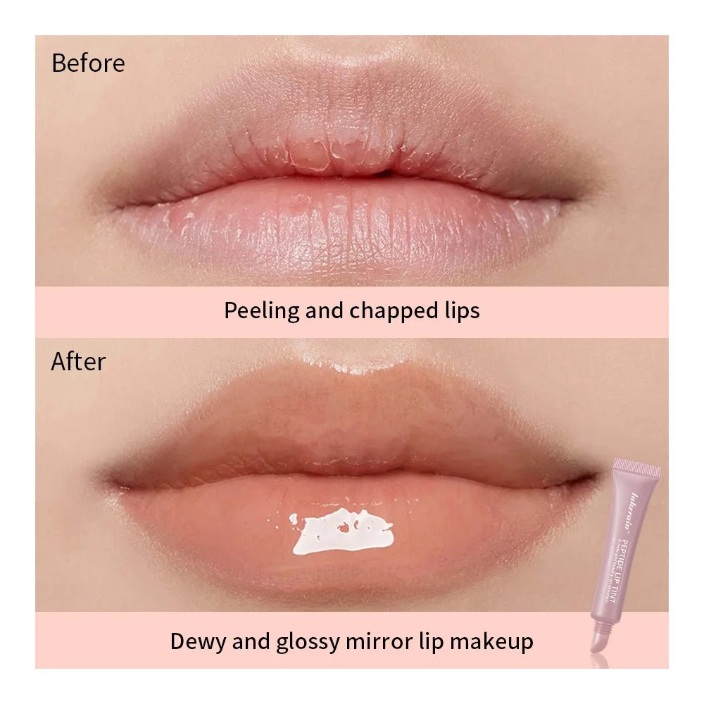 Lakerain Lip Moisturizing Glaze Balm 2 IN 1 Lip Gloss Lasting Moisturizer Makeup Mirror Mild Repair Skin Cream Glazing Lipgloss - BACKUPMYFILESNOW.COM®