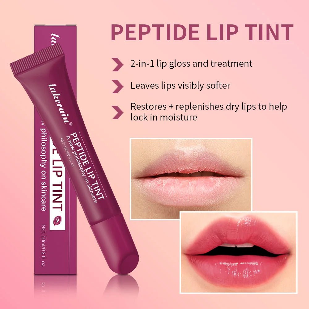 Lakerain Lip Moisturizing Glaze Balm 2 IN 1 Lip Gloss Lasting Moisturizer Makeup Mirror Mild Repair Skin Cream Glazing Lipgloss - BACKUPMYFILESNOW.COM®