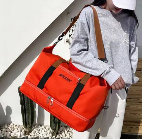 Large Capacity Waterproof Travel Bag for Gym and Weekend - BACKUPMYFILESNOW