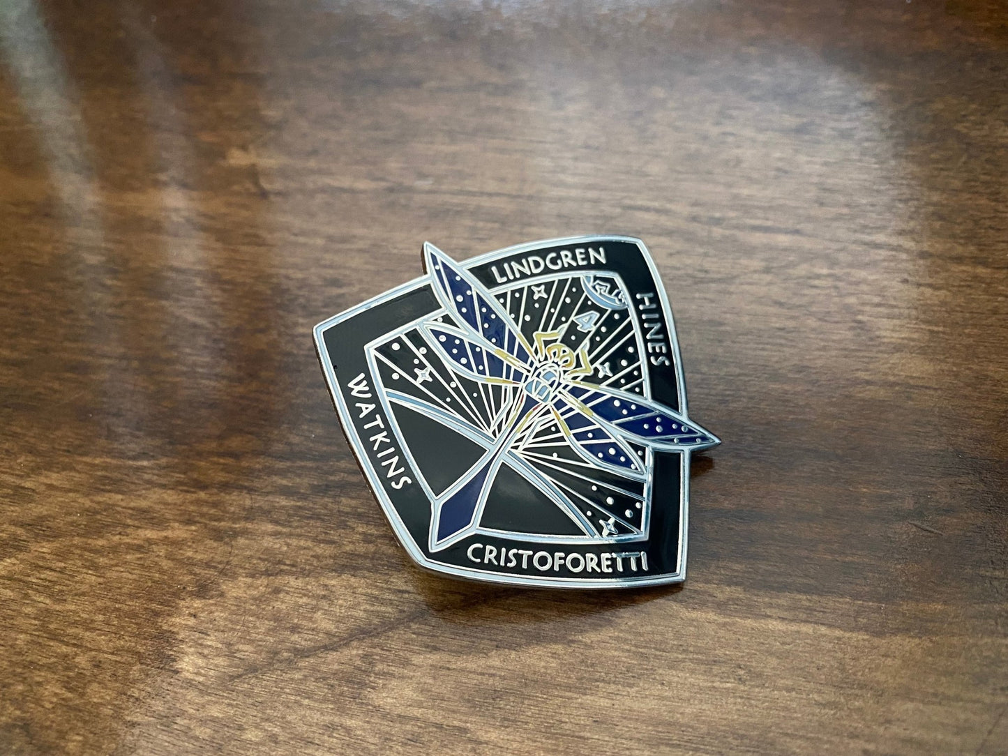 NASA Crew-4 USCV-4 Mission Patch enamel pin by Launch Pins featuring detailed space mission patch design.
