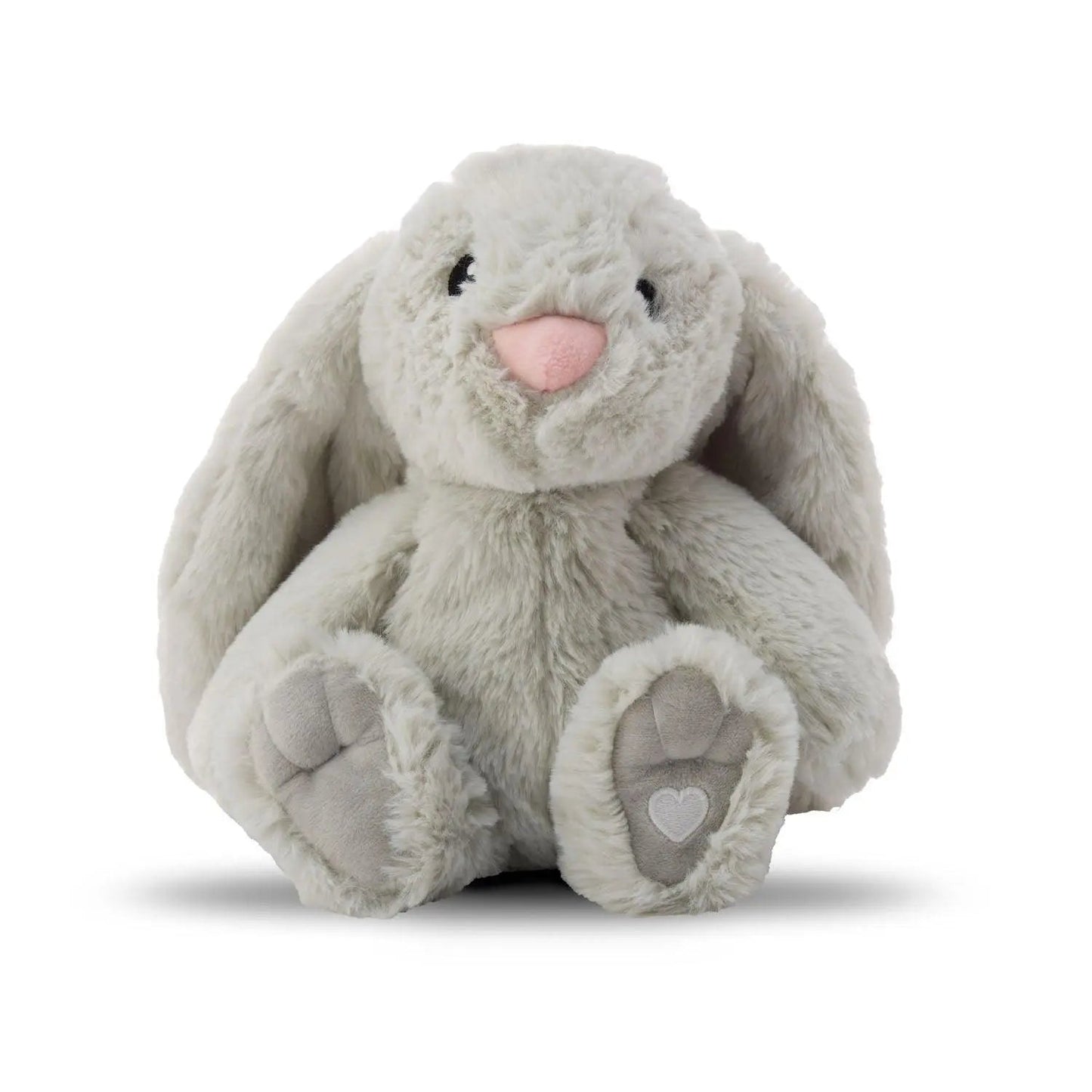 Lavender Life Company Xander Bunny weighted plush in lavender with mocha accents, calming stuffed bunny for relaxation and comfort.