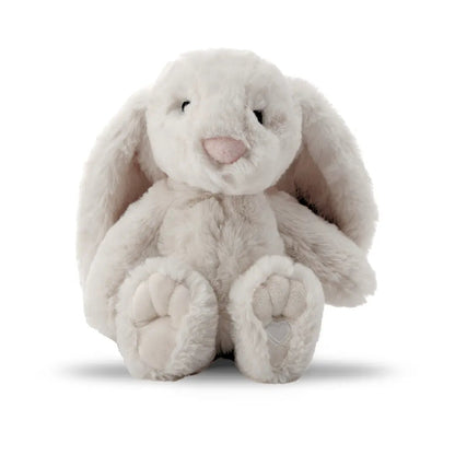 Lavender Life Company Xander Bunny weighted plush in mocha color, lavender stuffed bunny with calming, soft plush fabric.