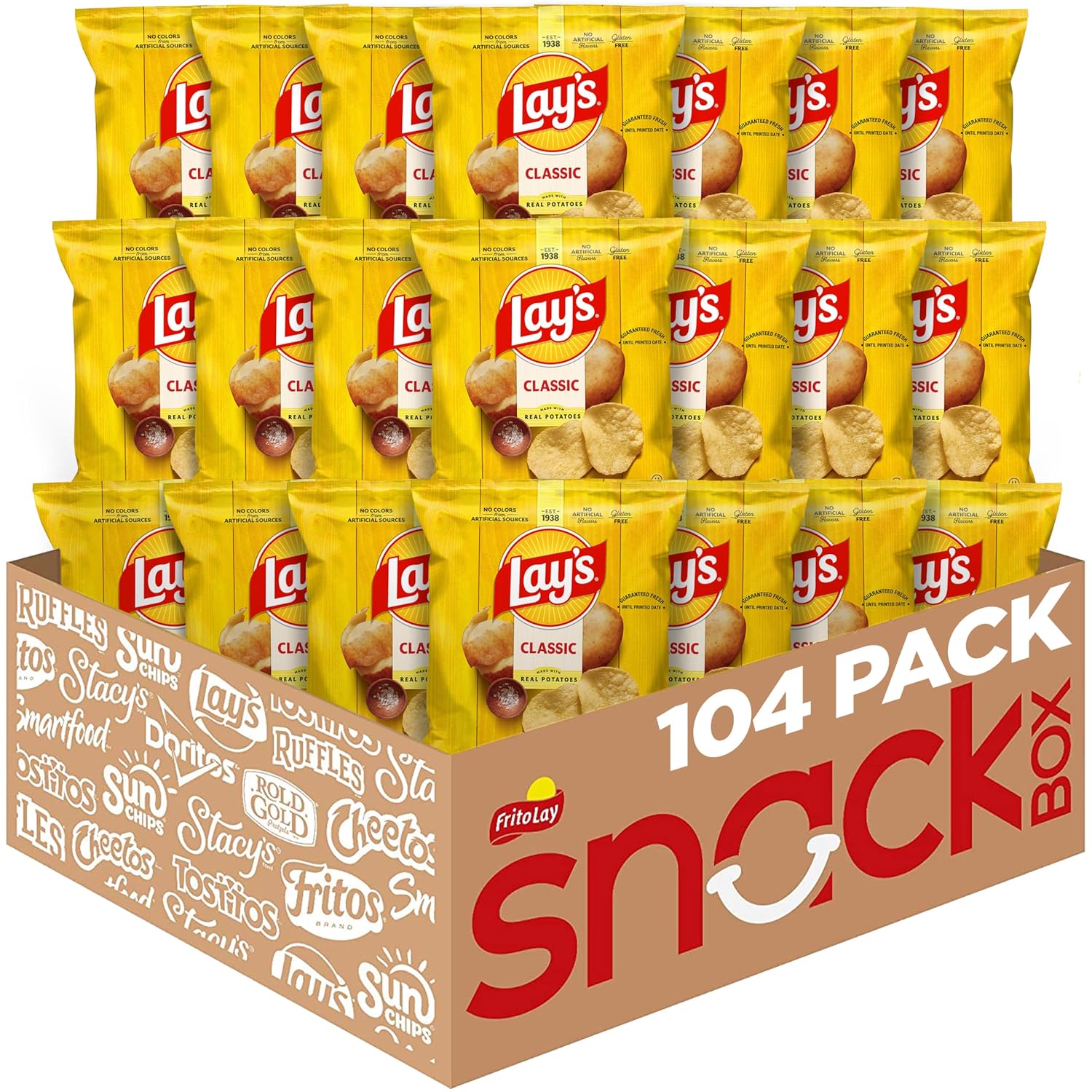 Lay's Potato Chips, 4 Flavor Variety Pack, 1 oz Single Serve Bags, (40 Pack) - BACKUPMYFILESNOW