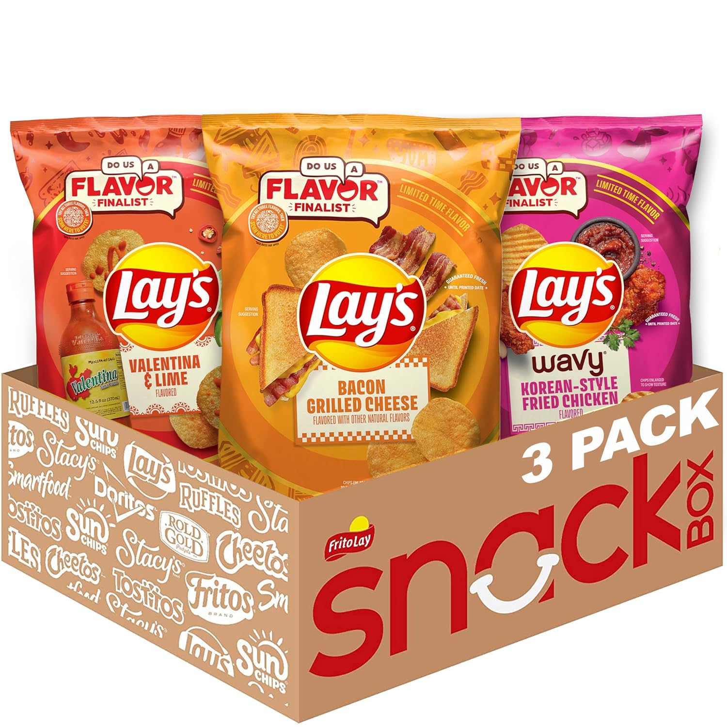 Lay's Potato Chips, 4 Flavor Variety Pack, 1 oz Single Serve Bags, (40 Pack) - BACKUPMYFILESNOW