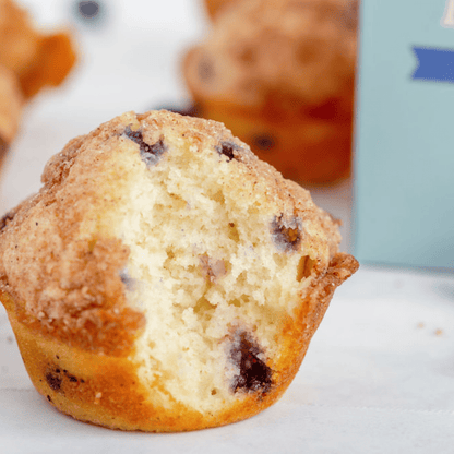 Lehi Mills Blueberry Muffin Mix in 18oz box, baking mix for fresh homemade blueberry muffins