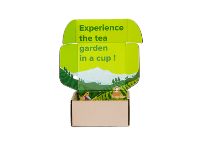 Organic Lemongrass Green Tea blend by Nepal Tea, showing fresh lemongrass and green tea leaves in a natural setting.