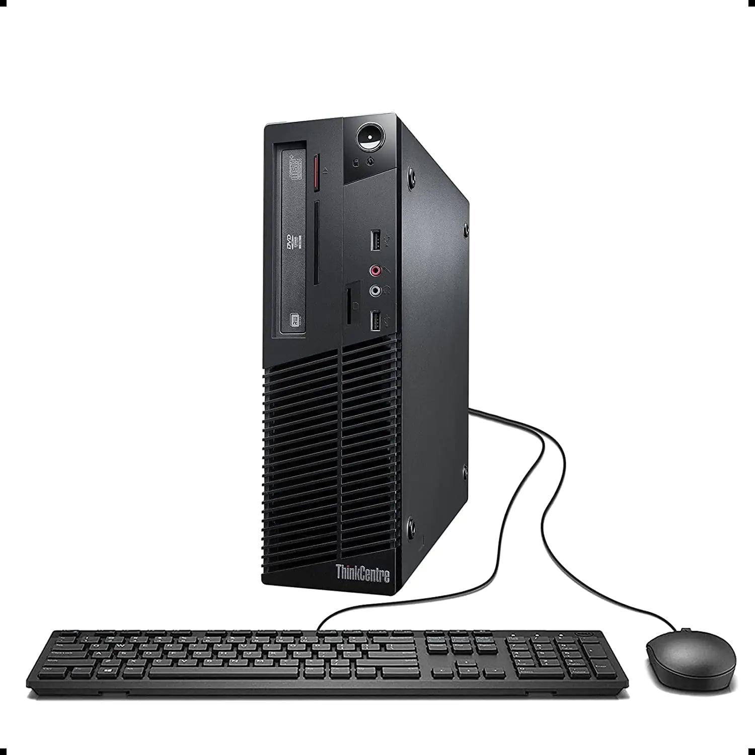 Lenovo ThinkCentre M73 Desktop Computer | Quad Core Intel i5 (3.2) | 8GB DDR3 RAM | 500GB HDD Hard Disk Drive | Windows 10 Professional | Home or Office PC (Renewed) - BACKUPMYFILESNOW