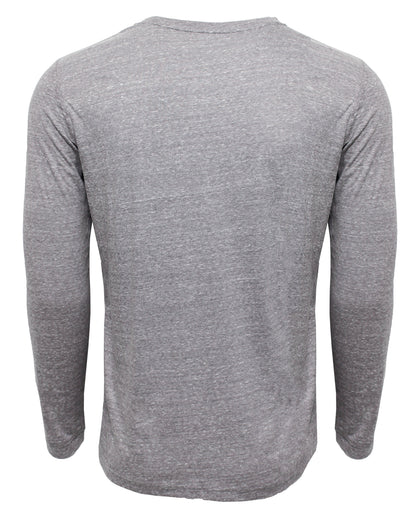 White Water Life Oasis LS Tee with long sleeves in blended gray fabric, casual style for outdoor and everyday wear.