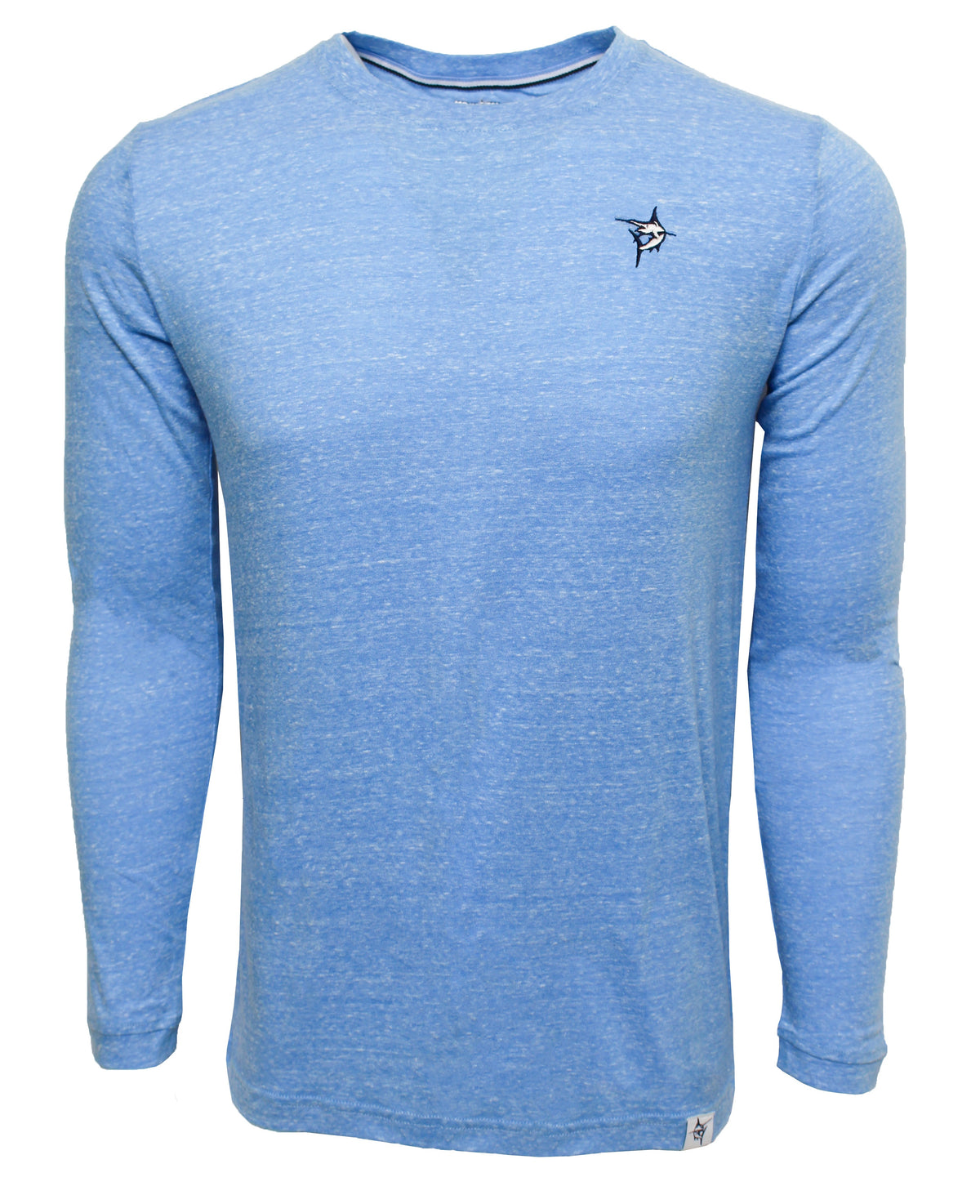 White Water Life Oasis LS Tee with long sleeves, soft blended fabric in a comfortable fit, shown in a casual outdoor setting.
