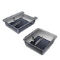 Luminous center console storage organizer kit for Tesla Model Y Juniper and Model 3 Highland, includes two storage boxes.