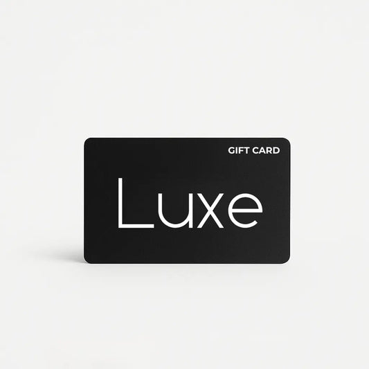 Luxe Cosmetics US $10 gift card featuring a sleek design, perfect for gifting or treating yourself to beauty products.