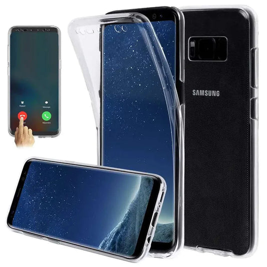 Anti-fall 360 transparent TPU phone case for Samsung Galaxy S8 and S8 Plus with full 360-degree protection