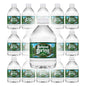 Macouba Poland Spring 8 oz bottled water in a 24-pack of small mini bottles, clear plastic bottles filled with spring water.