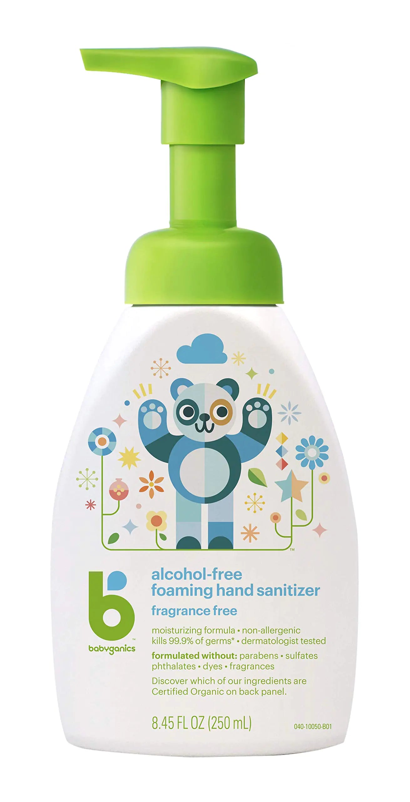Babyganics Alcohol-Free Foaming Hand Sanitizer Fragrance Free 8.45oz Pump Bottle
