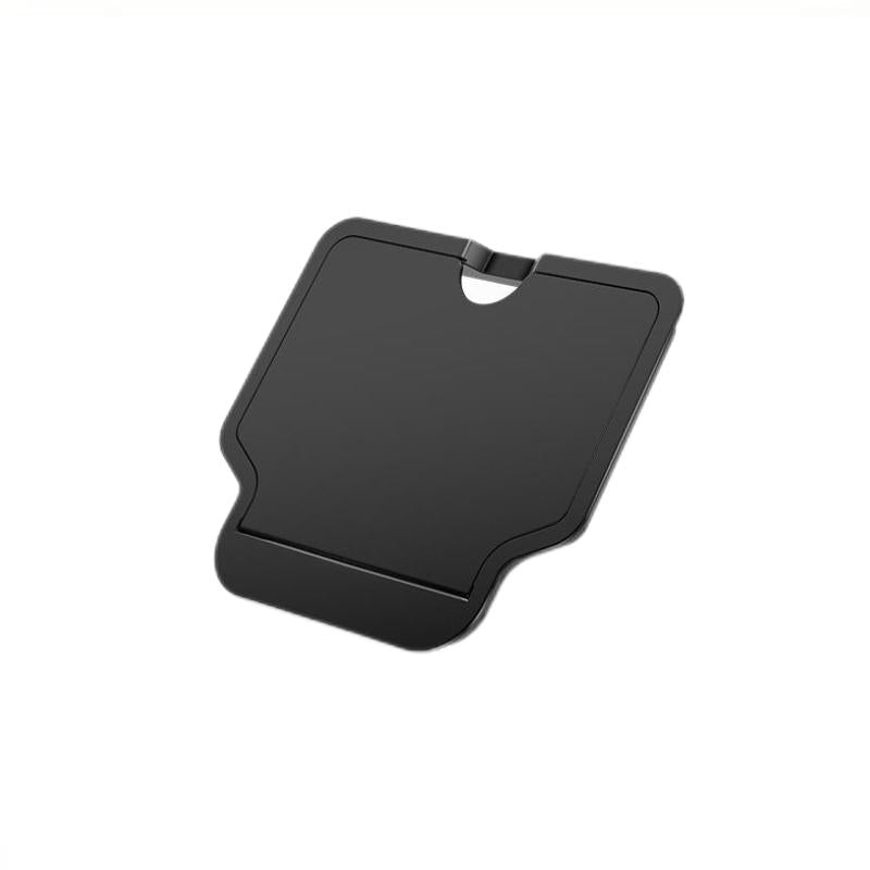 Magnetic hidden center console storage box for Tesla Model Y Juniper and Model 3 Highland, organized and discreet interior accessory.