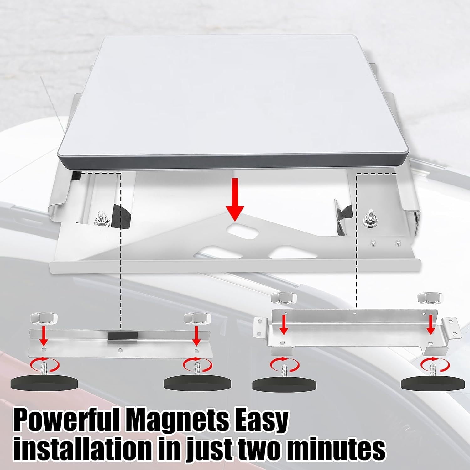 Magnetic Quick-Release Starlink Mini Car Mount for Roofs - BACKUPMYFILESNOW.COM®