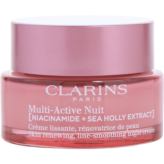 Maison Demusk multi-active night cream with niacinamide and sea holly extract in a 50ml jar, ideal for all skin types.