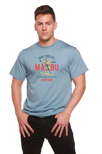 Spun Bamboo men's graphic T-shirt made of bamboo viscose and organic cotton with a short sleeve and printed design.