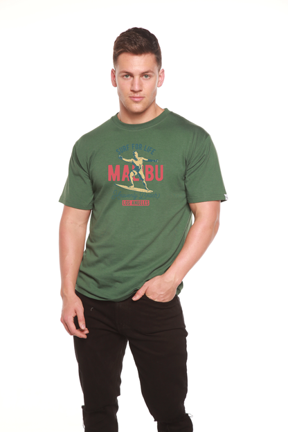 Spun Bamboo men's graphic T-shirt made from bamboo viscose and organic cotton, featuring a vibrant printed design.