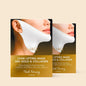 Maree 24K Gold Chin and Jawline Lifting Mask applied to face, showcasing its luxurious gold formula for skin tightening and contouring.