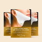 Maree 24K Gold Chin & Jawline Lifting Mask applied to chin and jawline, with gold accents and smooth texture.